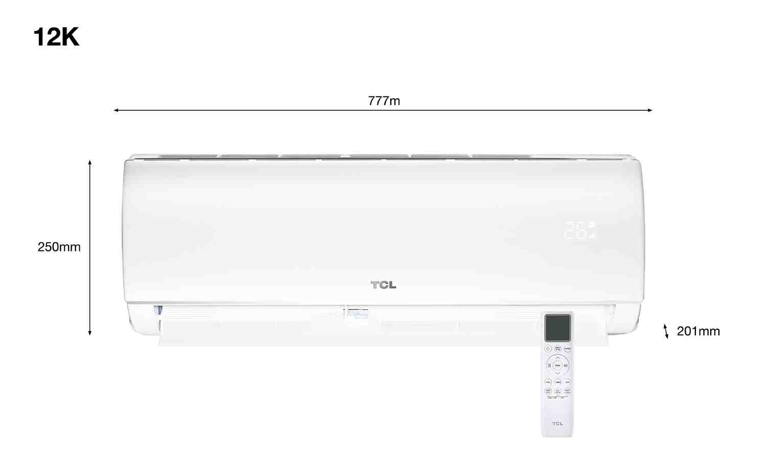 TCL Elite TCE-12ELT/XA41 3,4 oldalfali split klíma szett
