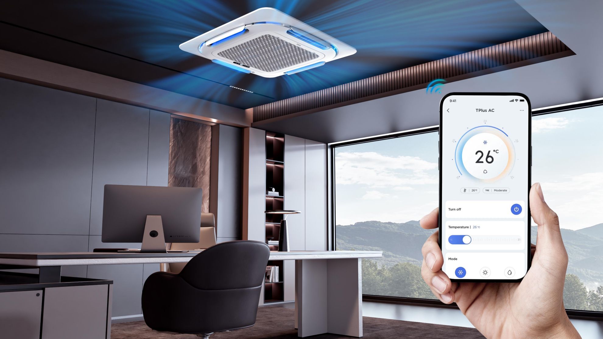 TCL U-MATCH TCD-12CHRH/DV Kazettás klímaszett (MO250641424 beépítőkerettel)