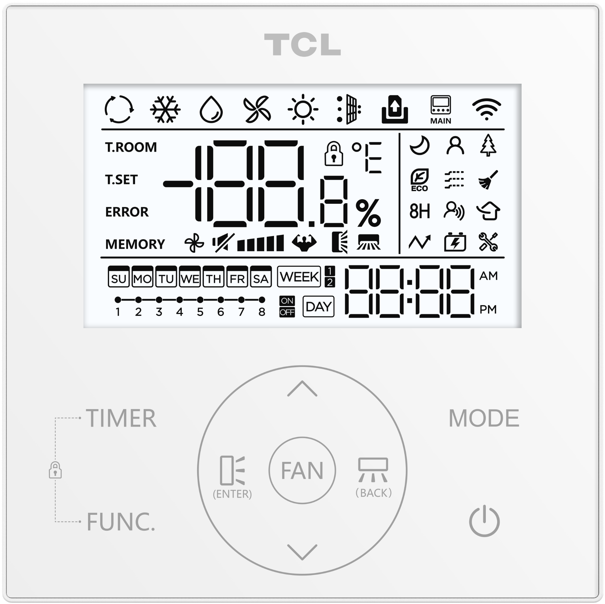 TCL U-MATCH TCD-18CHRH/DV Kazettás klímaszett (MO250641424 beépítőkerettel)