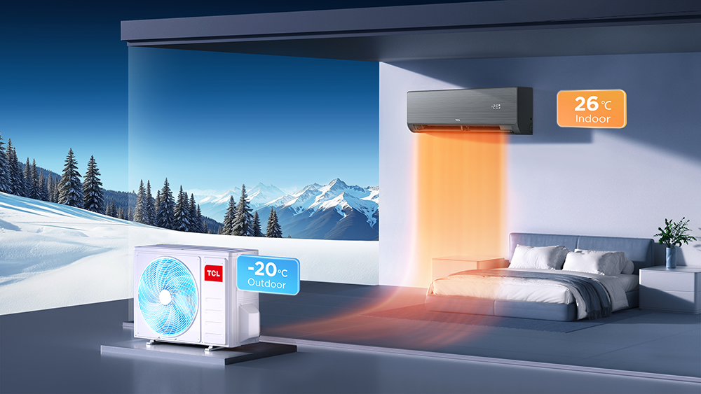 TCL XERON AI TCE-12XER 3,4 kW-os split klíma szett